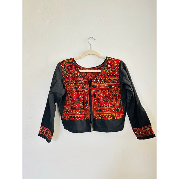 Vintage Moroccan Crop Blouse - Picture 3 of 4